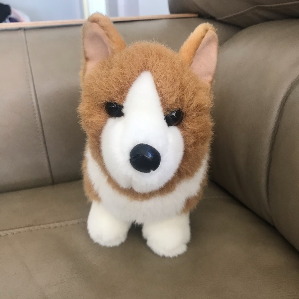 Douglas Brown and White Stuffed Corgi Plush‎ Stuffed Animal Toy 11”